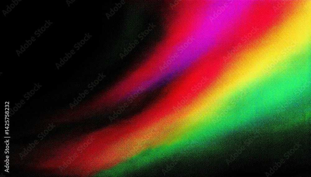 Poster vibrant rainbow light streak texture for digital design, abstract color wave background for web grap