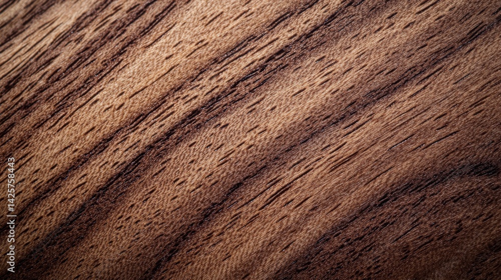 Aufkleber elegant walnut table texture displaying smooth grain and subtle shades ideal for interior design and
