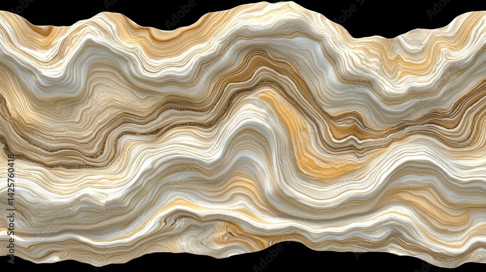 Aufkleber dynamic close-up of wavy patterns on walnut wood surface highlighting the unique grain and textural 