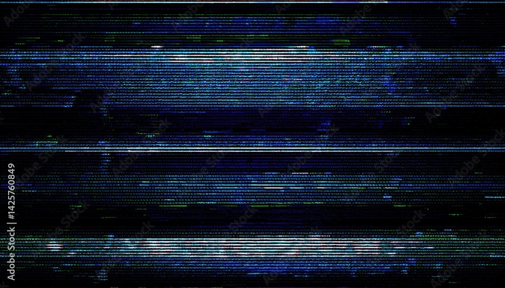 Aufkleber glitch tv static noise texture background for digital art, web design, retro aesthetics, tech brandi