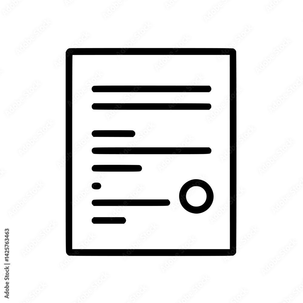 Poster document featuring lines and a circular emblem arranged on a plain background for clear readability 
