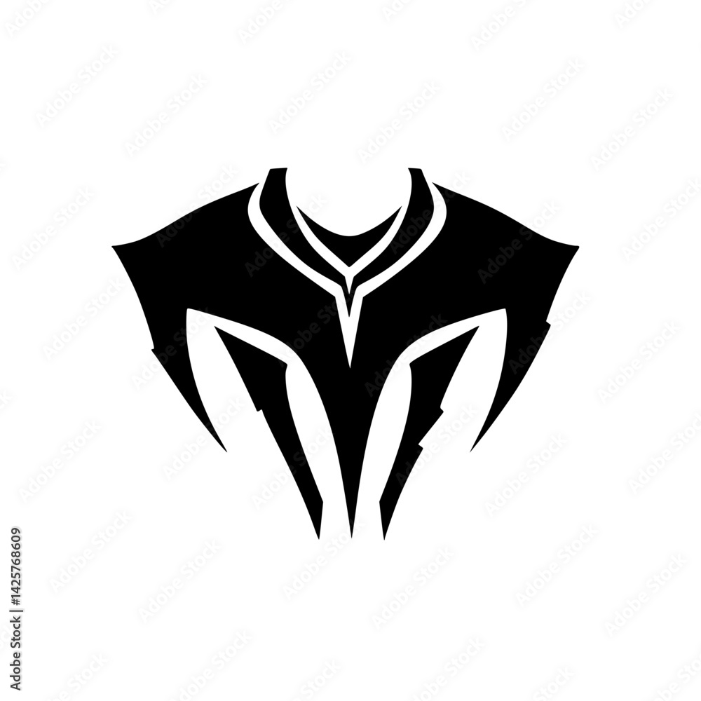 Poster set black icon design with sharp edges and intricate details for modern branding use in various crea