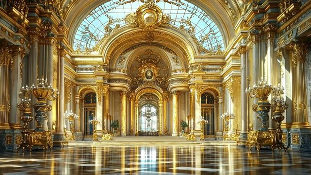 Golden Palace Hall: Opulent Grandeur and Architectural Marvel