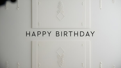 High-Contrast "Happy Birthday" with Shallow DOF