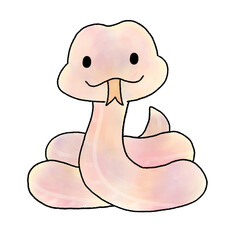 illustration of a cartoon snake
