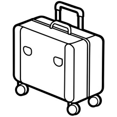 suitcase isolated on white background