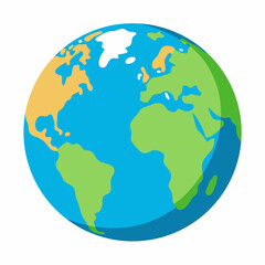 globe on white