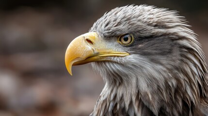 Obraz premium Close-up of eagle head