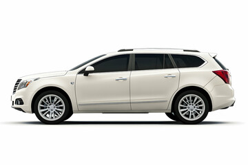 Fototapeta premium White Station Wagon Car