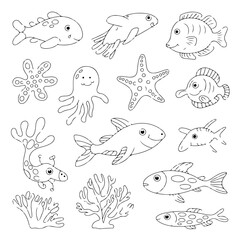 Ocean Animal Coloring Pages For Adults