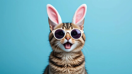 Funny Cat Dressed for Easter