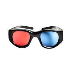Isolated 3D glasses on a white background