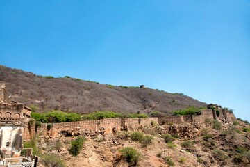 Fortification wall, Taragarh Fort, Bundi, Rajasthan