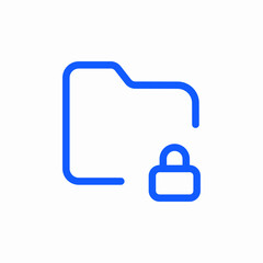 protected folder icon sign vector