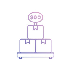 Cargo Weight Vector icon