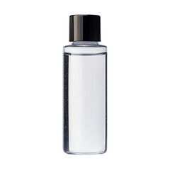 Isolated bottle of nail polish remover on a white background