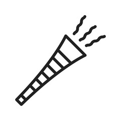 Party Trumpets icon vector image. Suitable for mobile apps, web apps and print media.