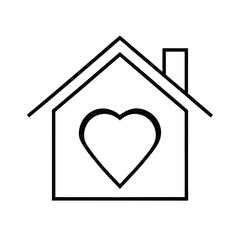 house icon with heart