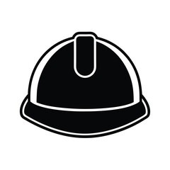 vector illustration of a construction helmet icon