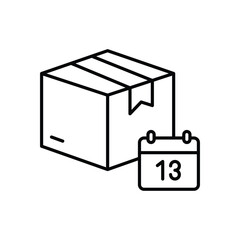 Delivery Date Vector icon