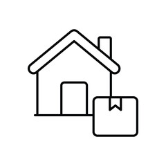 Home Delivery Vector icon
