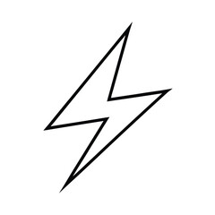 electric spark lightning bolt icon 