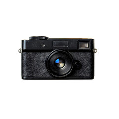 Isolated disposable camera on a white background