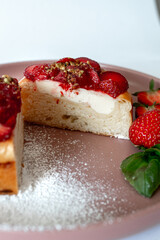 Mini Strawberry Cake with Fresh Toppings