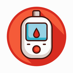 blood sugar vector icon