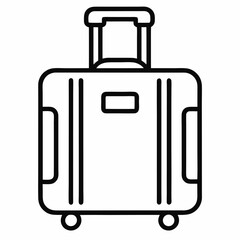 travel suitcase vector