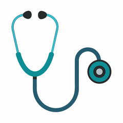 medical stethoscope on white background