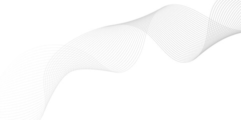 Abstract vector illustration featuring smooth wave lines on a transparent background. Suitable for technology, digital data, network communication, and modern design themes. Ideal for use in web inter