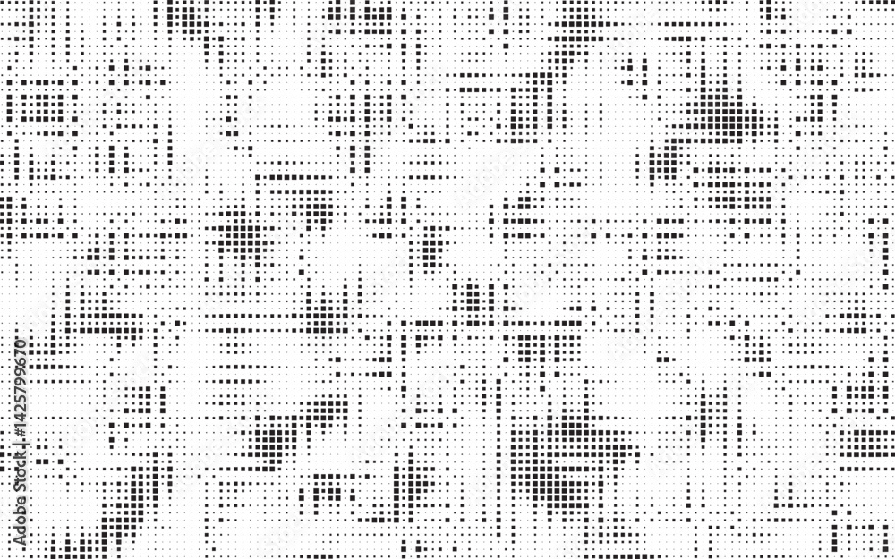Poster Halftone background vector, abstract backdrop design with two tone pattern and copy space for edit your content. Vector Illustration.	