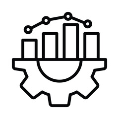 Productivity Vector outline icon. Eps10 file 