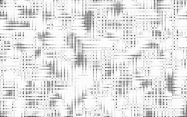 Abstract grunge halftone background. Retro comic grain pixel texture. Dots cartoon wallpaper. Pop art fading wavy gradient pattern. Vector vanishing gritty backdrop.