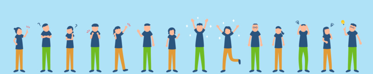 介護職員のイラストセット