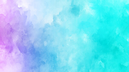 Soft vapor texture, tranquil mood, abstract pastel design, purple and blue hues, Watercolor painted background. Abstract Illustration wallpaper. 