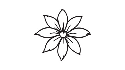 Black Dahlia line art illustration elegant floral design monochrome beauty