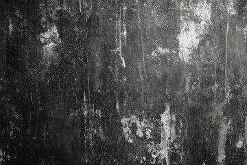Fototapeta premium Grungy, textured dark gray surface with streaks and stains