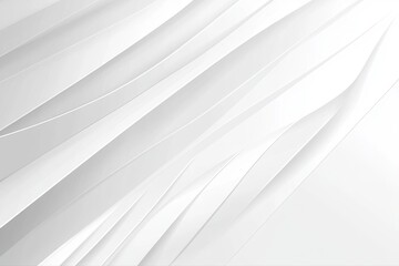 Fototapeta premium Abstract White and Grey Geometric Background with Diagonal Lines and Subtle Waves