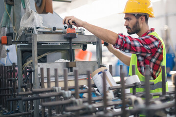 Workers in pvc factory at work