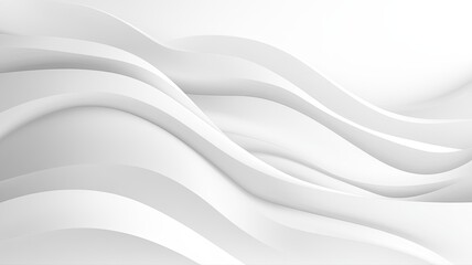 Fototapeta premium Abstract White Wave Background Texture