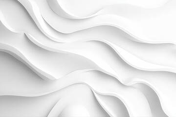 Fototapeta premium Abstract White Wave Background Texture