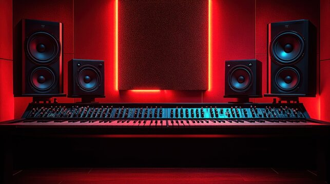 Modern recording studio