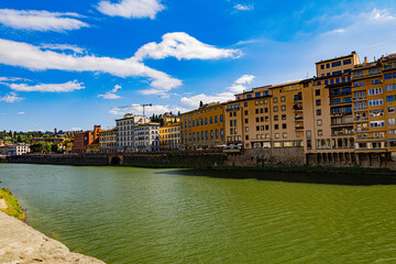 Fototapeta premium Florence in toscana on Arno River in italy