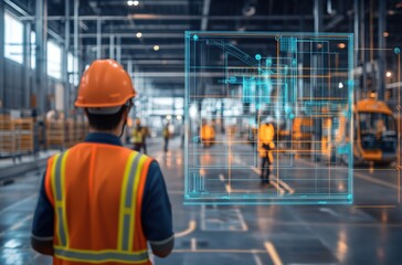 AI monitoring workers in a construction