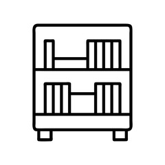 Outline bookshelf furniture shelving interior design storage shelves bookcase home decor line