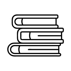 Stack of books vector illustration education knowledge learning study library read textbook icon drawing