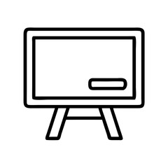 Illustration of a blackboard chalkboard easel presentation board whiteboard drawing teaching learning