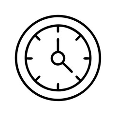 Clock time watch hour minute second alarm deadline timer icon vector illustration timekeeping